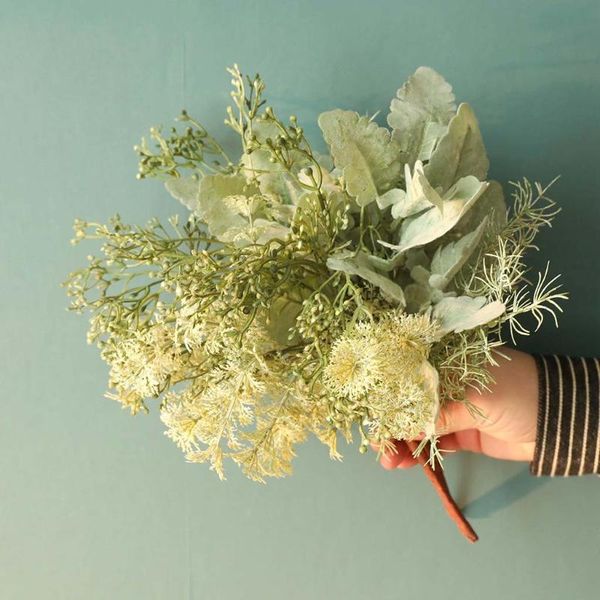 

new artificial flowers leaf plant floral plant tree branch green wedding home decor festival supplies home decor bouquet