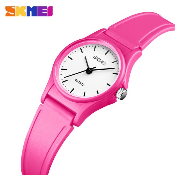 

skmei children girls boys quartz wrist watches fashion kids students sports 50m waterproof wristwatch pu strap quartz watch 1401, Blue