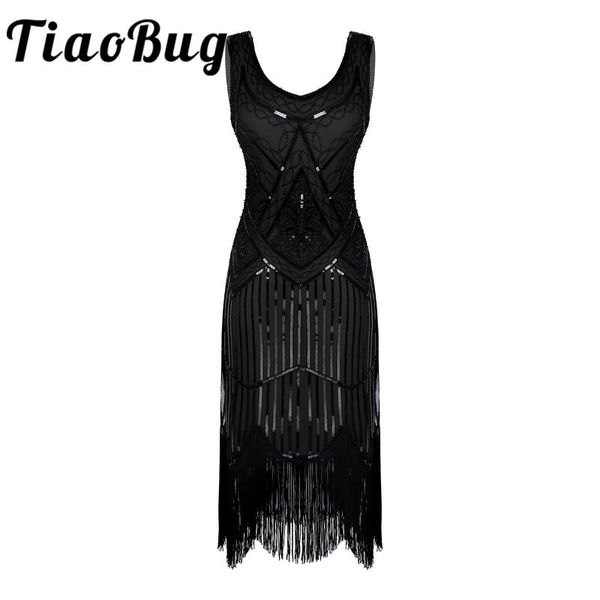 

новое прибытие коктейльные платья женские дешевые -линии кружева блестки бисером v-образным вырезом без рукавов бахромой кисточки хем хлопуш, White;black