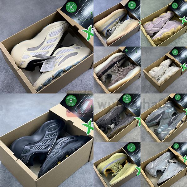 

with box 700 v3 alvah azael glow in dark sneakers teal blue 500 salt casual shoes cinder marsh desert sage reflective kanye loafers, Black