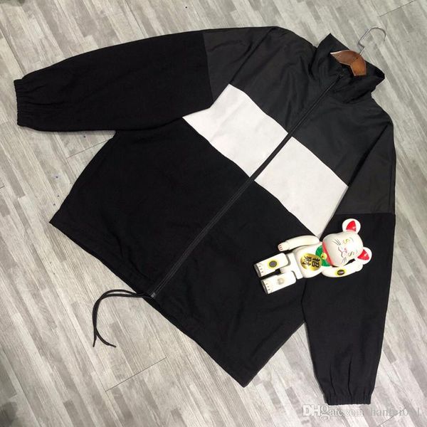 

19ss logo печать coat строчки ветровки люди женщины пара куртка мода os стиль top версия hflsjk318, Black;brown