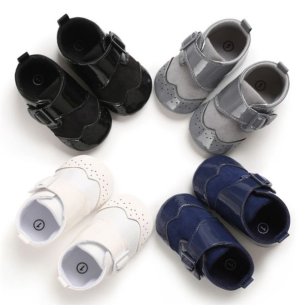

infant newborn baby girl boy soft soled shoes pu leather anti slip crib shoes