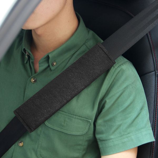 

2pcs car van soft shoulder harness sleeve plush safety seat belt pad strap cover