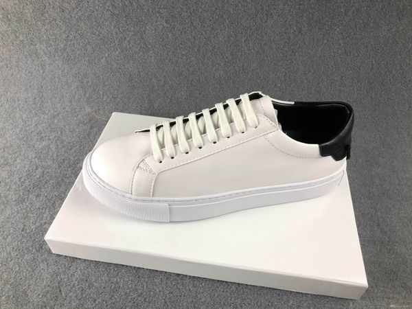 

designer shoes with genuine leather casual shoes with ribbon luxury designer sneaker for men dress shoes men sneakers with box for sale, Black