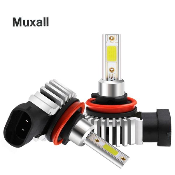 

muxall car headlight bulb led h7 h1 h3 h4 h11 h8 h27 880 auto turbo super mini lamp refit 3000k 6000k 8000k hb4 hb3 9005 9006