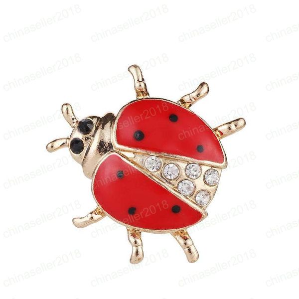 

gold crystal ladybird brooch pins enamel insect ladybird designer pins brooches designer brooches jewelry drop ship, Gray
