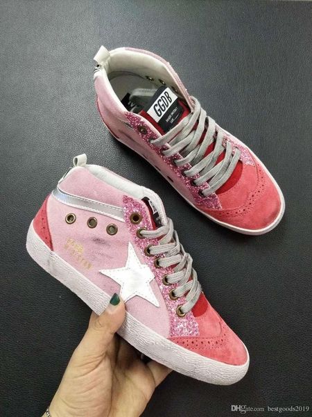 

golden gooses deluxe womens men old style sneakers genuine leather villous dermis shoes sneakers boots 23