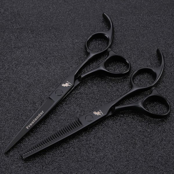 

ander black straight handle personality hairdressing scissors bangs scissors tooth thinning
