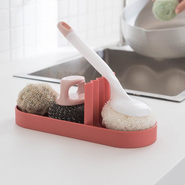 

прочный мини dish sponge стойка и лоток для хранения drain rack кухни раковины мыльница вешалка htq99