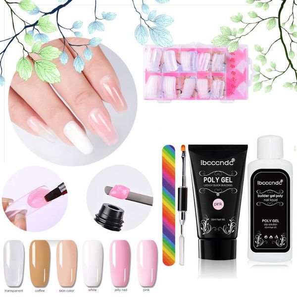 

false nails liquid double-end nail brush pusher dead skin set diy nail design coff drop ship lasting false nails liquid, Red;pink