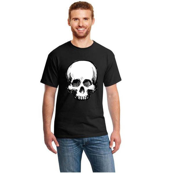 

t-рубашка фитнес-человеческий череп t рубашки тонкий подходят мужские с круглым вырезом свободного покроя тройник рубашка девочка мальчик пр, White;black