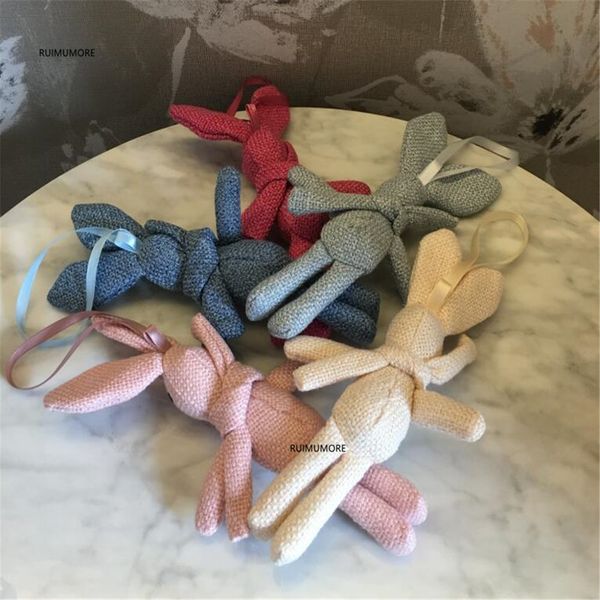 

middle 18cm approx. delicate rabbit plush toy , stuffed animal plush dolls , bouquet accessories toys
