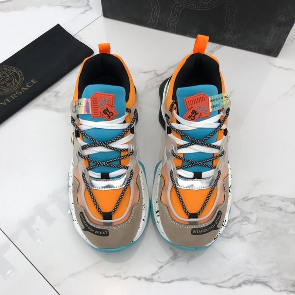 

the same style high-end luxury men's casual basketball sneakers triple fashion men's brand platform men's shoes vintage medus, Black