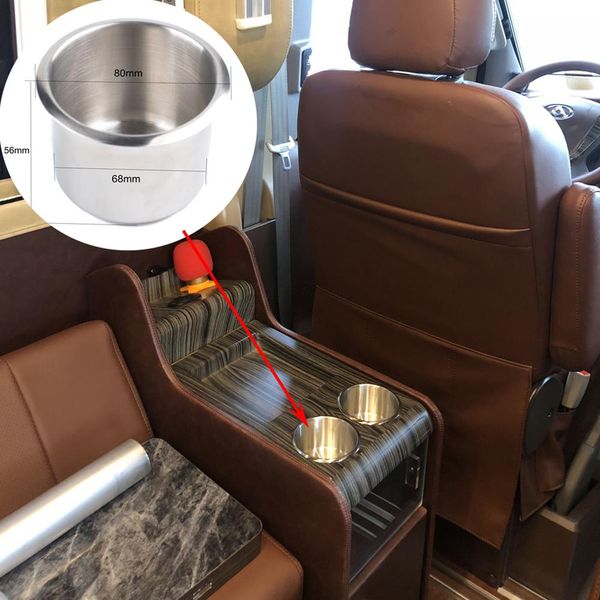 

lumiparty professional modified stainless steel car cup holder bekerhouder auto drink holder car interior accessories parts