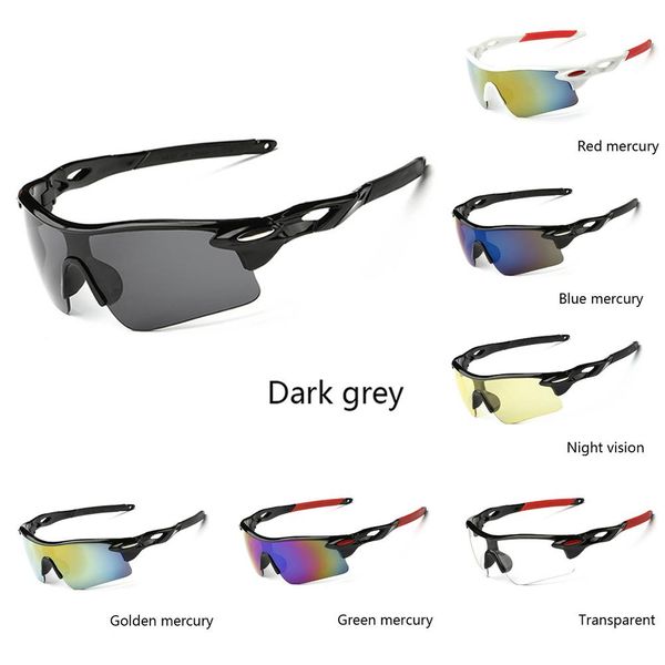 Cyclisme Sport 3 lens Dark Shades UV400 Vélo Lumière Lunettes de soleil vélo
