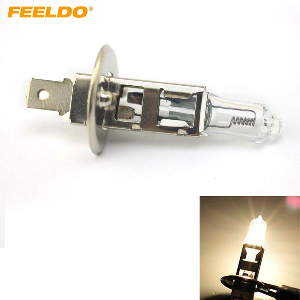 

feeldo 10шт теплый белый авто 70w 100w h1 автовозы автобус фара dc24v foglight driving лампа 3000k # fd-1668