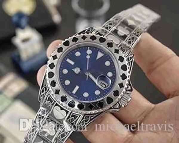 

men s automatic wristwatch ,card engraving pattern ,automatic import machine core ,316 fine steel buckle, Slivery;brown