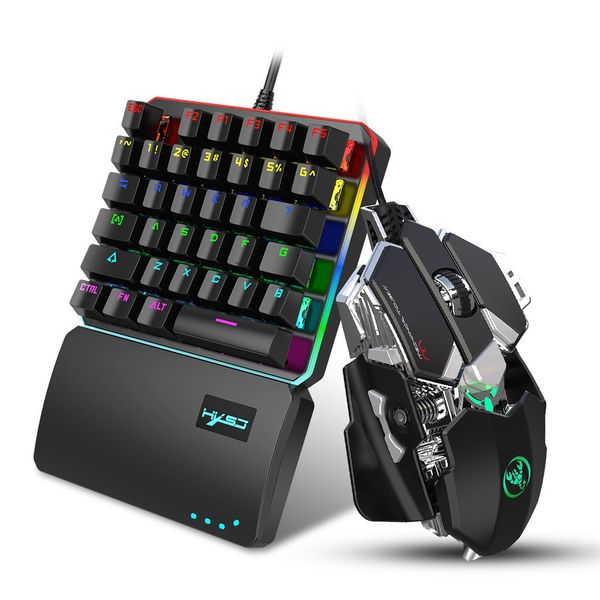 

v200+j600 keyboard mouse set 35 keys mini usb wired keyboard+mouse professional pelectric gaming computer peripheral set