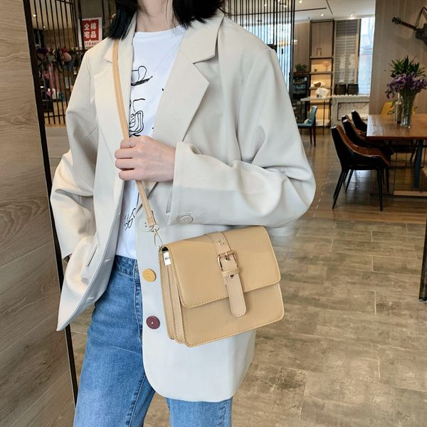 

2020 new women's bag korean style ladies messenger bag personality women fashion shoulder pu leather small square