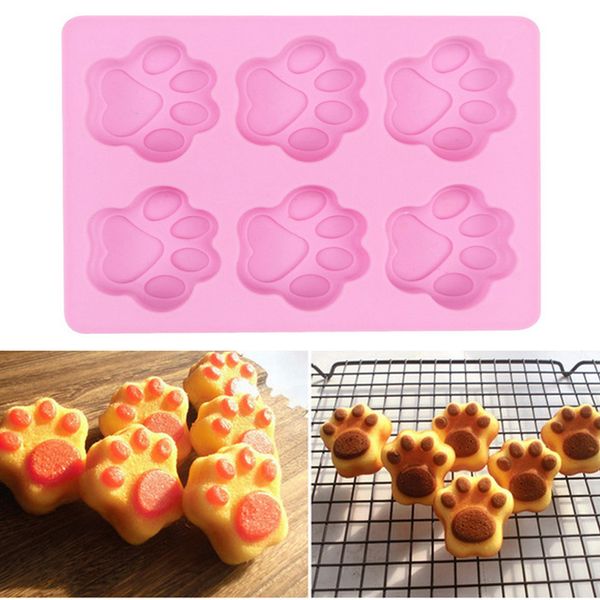 

cat paw silicone baking cake mold bakeware 1pc diy handmade soap silicone mold