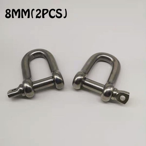 

8mm ,2pcs stainless steel 304 d-type dee shackle , shackle , dee
