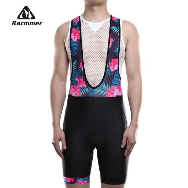 

racmmer 2020 cycling bib shorts men summer coolmax 5d gel pad bike bibs tights ropa ciclismo moisture wicking pants