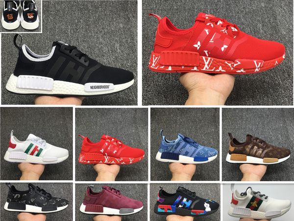 

Классический Runner R1 японии тройной черная белой Мужчины Женщина кроссовки Sneaker NMD R