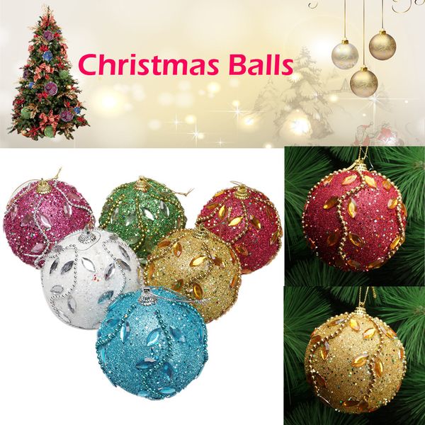 

8cm diy christmas tree decoration bolas de navidad xmas tree hanging christmas balls party home decoration l1122