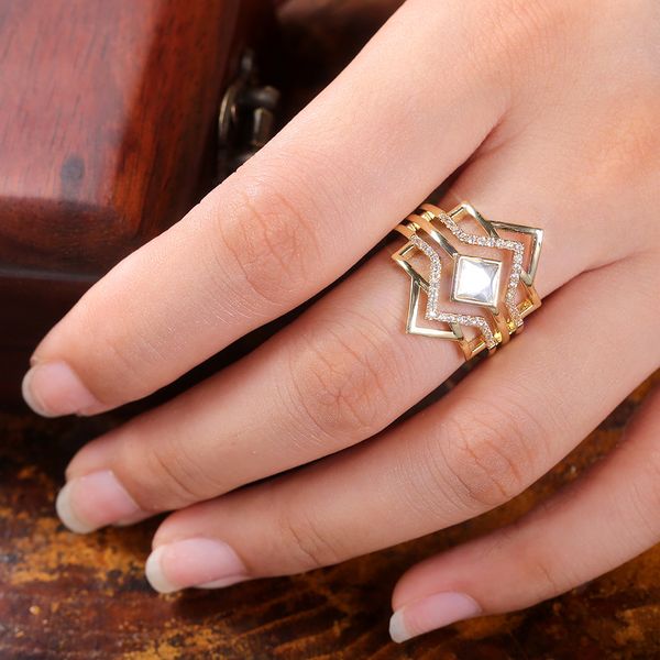 

2020 new ring for men jewelries statement wholesales rings for women with full shiny cubiz zircon female ring, Silver