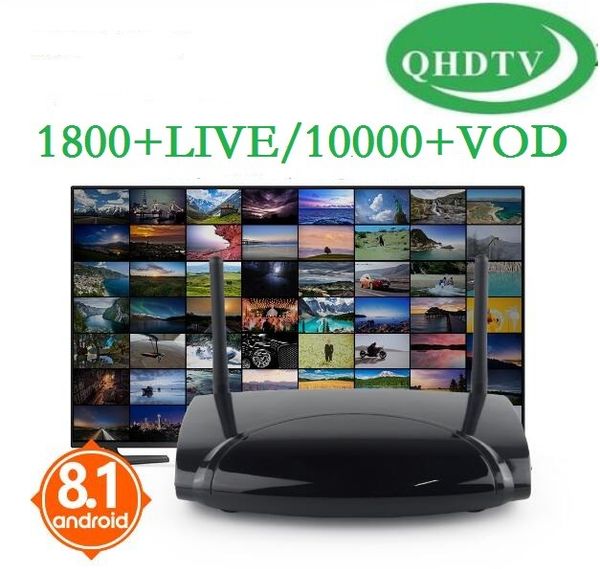 

QHDTV Подписка Android 8.1 R2 4K QHDTV Код 1 год подписки Франция Бельгия Голландский Арабский
