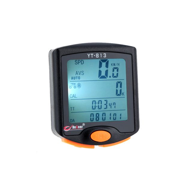 

wireless bike bicycle cycling digital computer odometer speedometer satch thermometer night light backlight backlit