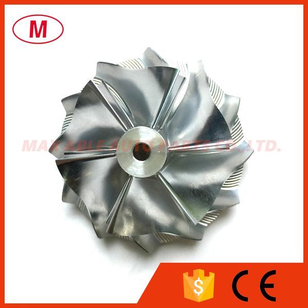 

gt1245 42.12/54.39mm 6+6 blades racing high performance turbo billet compressor wheel/aluminum 2618/milling wheel for turbocharger cartridge