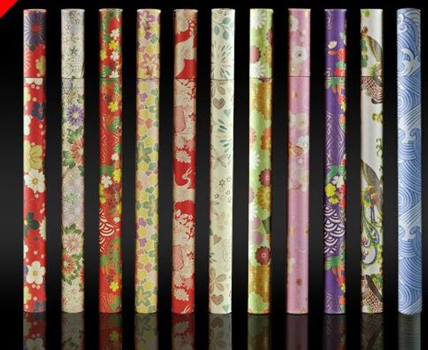 100 pz Stile Del Giappone Tubo di Incenso di Carta Colorato Ispessimento Barile di Incenso Piccola Scatola di Immagazzinaggio per 10g Joss Stick Fatto A Mano