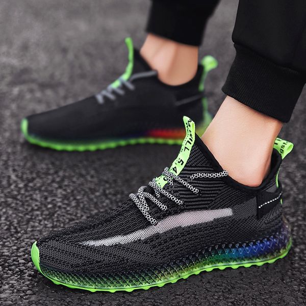 

explosion rainbow 4d printed running shoes for mens women breathable se athletic trainers sports sneakers zapatos runner