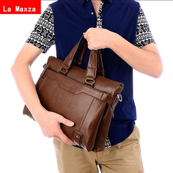 

2019 maleta sacoche homme bolso hombre maletin cuero bolsa masculina leather briefcase computer lawyer porte document bags men