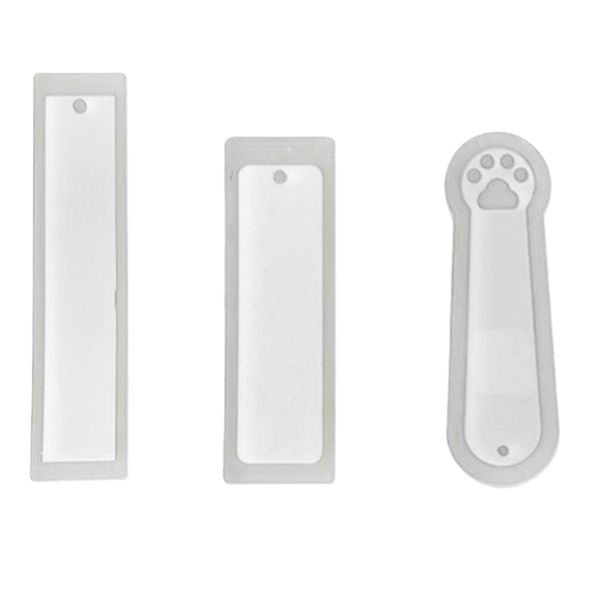

3 pcs diy bookmark mould making epoxy jewelry diy craft silicone transparent mold