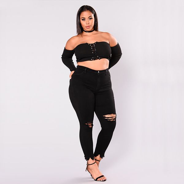 

hxroolrp fashion floral jeans women stretch pants pour dames female slim trousers ladies pencil pants jeans de mujer c3, Blue