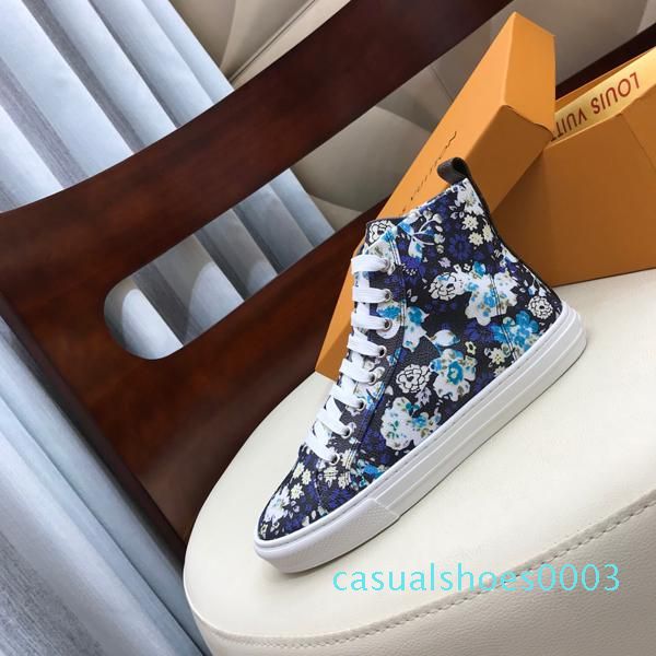 

2020 latest twill technology fabric high-low casual shoes men s luxury shoes women s fashion casual shoes size 35-42 c03, Black