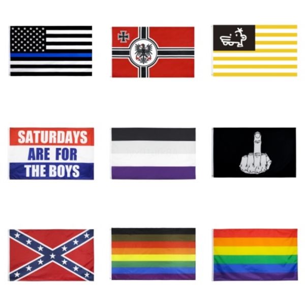 

2020 90*150cm two sides printed flag confederate rebel civil war flag national polyester flag 50pcs hip#936