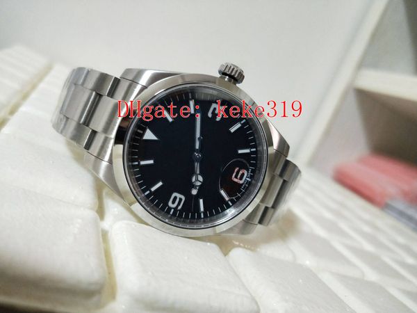 

elling good quality wristwatches ur factory explorer 214270 36mm 39mm stainless steel asia 2813 movement automatic mens watch watches, Slivery;brown