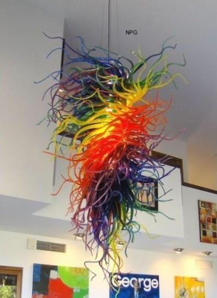 

modern art gallery decorative chandeler light luxury murano glass chandelier hand blown glass large pendant light