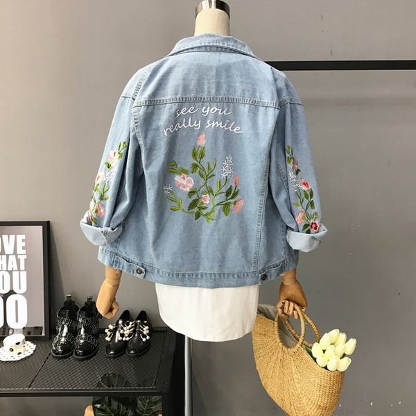 

wholesale 2018 new summer selling women's fashion casual denim jacket l157, Black;brown