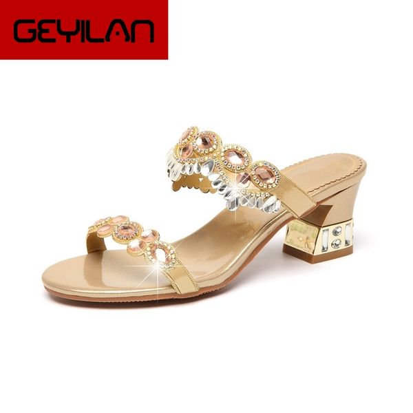 

women summer slippers fashion flip flops high heel sandals girls rhinestone shoes woman plus size 34-40 zapatos mujer xmx-b0043, Black
