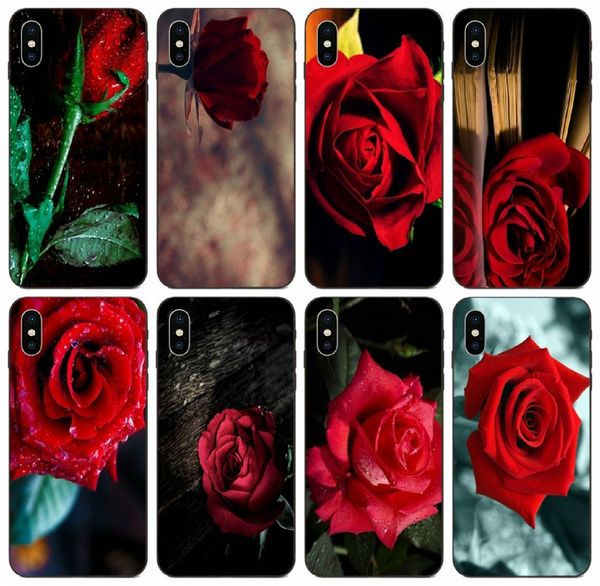 

[tongtrade] red rose case for iphone 11 pro max x xs xr 8s 8 7s 7 plus galaxy a20 a20e a20s honor 6 6a 6c pro sony xperia m4 silicone case