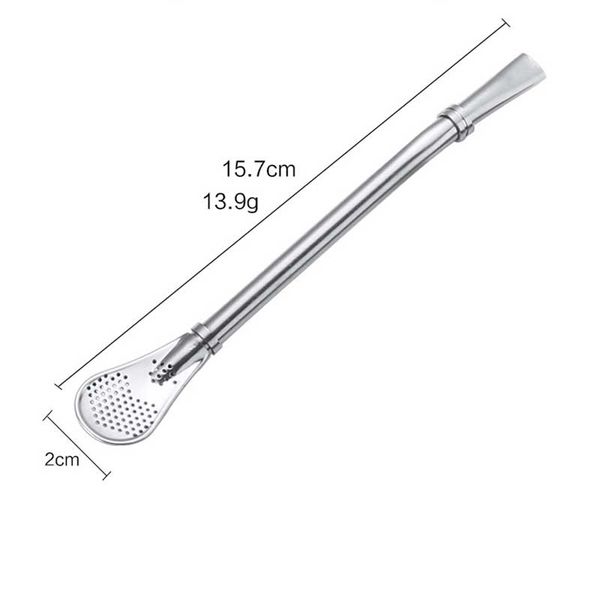 

304 stainless steel drinking straw filter handmade yerba mate tea straws bombilla gourd reusable tea tools bar accessories