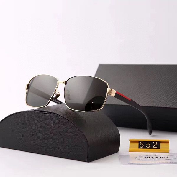 

mens sunglasses designer sunglasses man brand goggle glasses uv400 p letter 552 5 color option with box, White;black