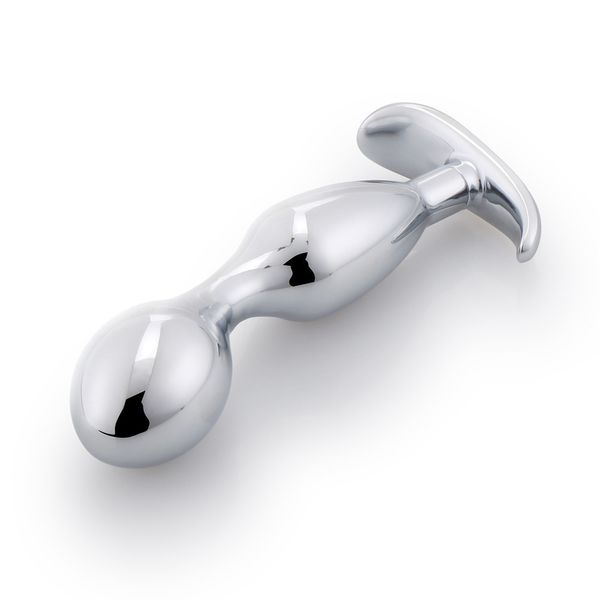 Tamanho grande Próstata Massageador Fun G-spot De Metal Anal Contas Gancho Butt Plug Jóias Cristal Adulto Brinquedo Do Sexo Para Homens Mulheres Y190716