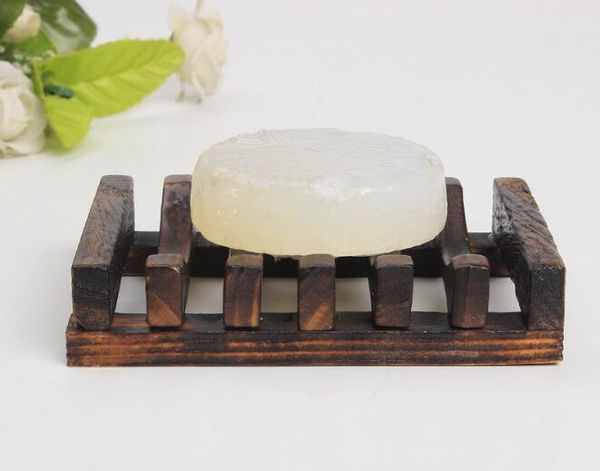 

new home portable bamboo wooden soap dish shower case soap holder container soap tray storage box