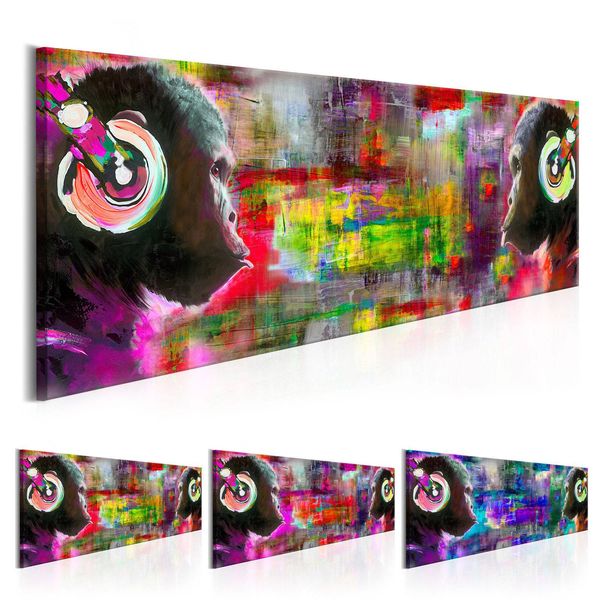 

art monkeys canvas painting living room home decor wall painting modern thinking orangutan animal picture decorative no frame