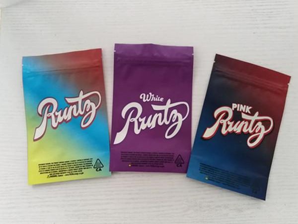 

vape newest White Pink Runtz Smell Proof 3.5g Mylar bags PINK RUNTZ Dry Herb Flower Packaging Package zipper lock bags